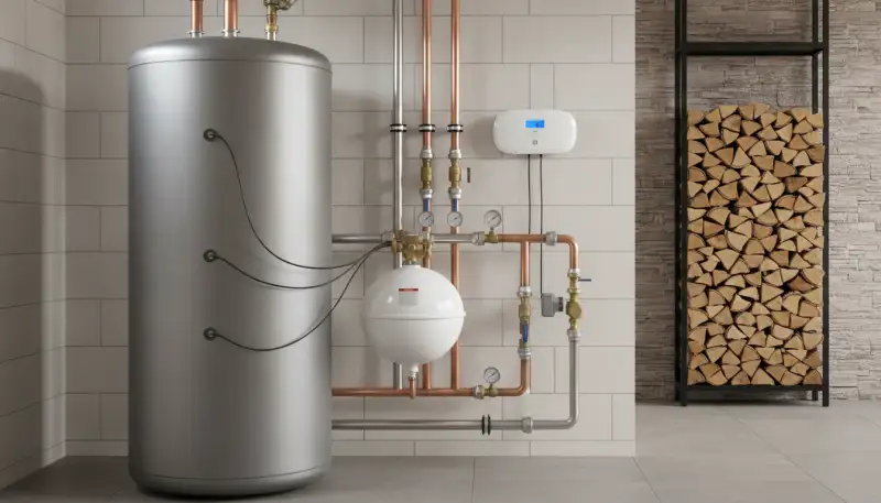 Effiziente Heizungsunterstützung mit Pufferspeicher