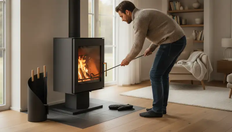 Kamin Asche entsorgen: So geht's richtig